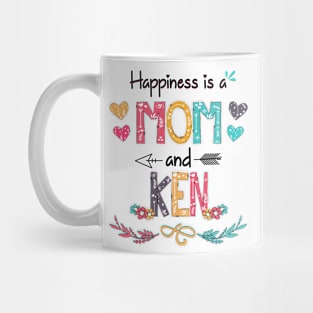 Happiness Is A Mom And Ken Wildflower Happy Mother's Day Mug